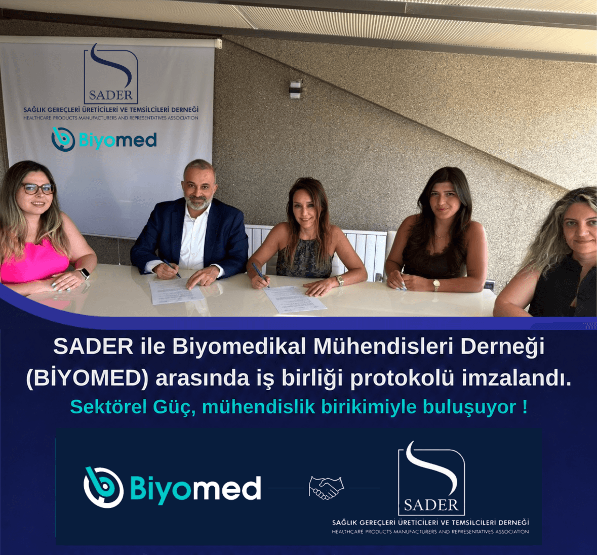 SADER ile Biyomedikal Mühendisleri Derneği (BİYOMED) arasında iş birliği protokolü imzalandı.Sektörel Güç, mühendislik birikimiyle buluşuyor ! - Fotoğraf 1