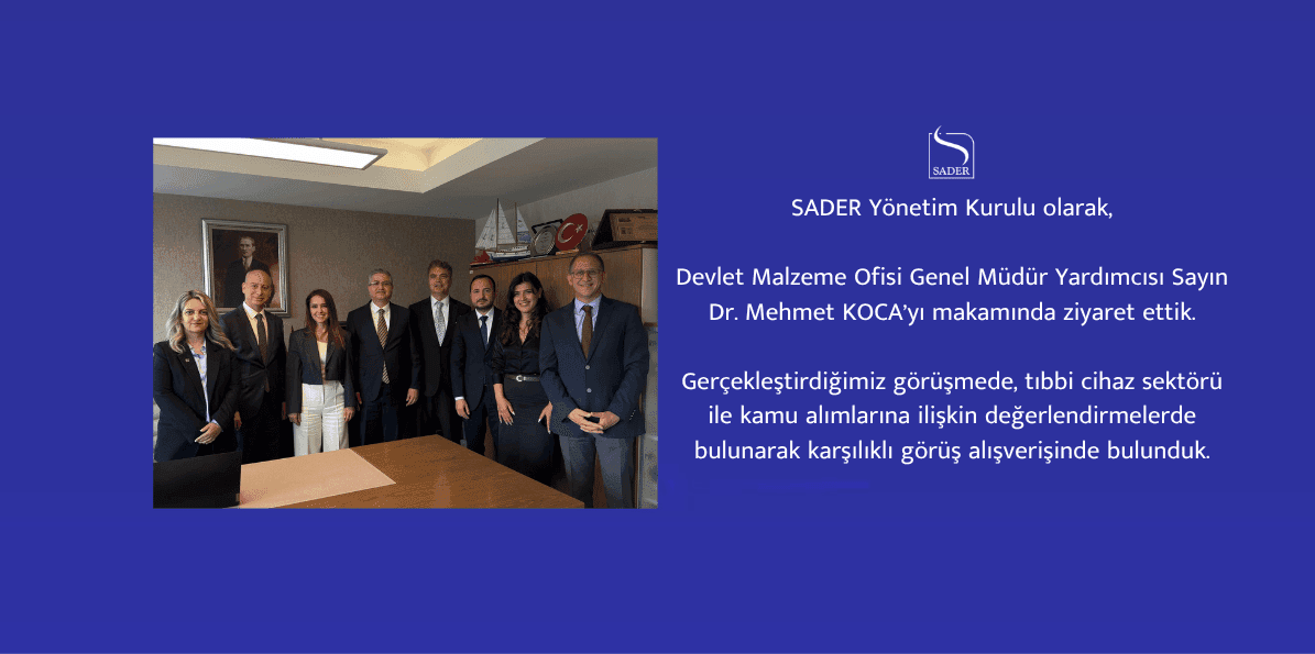 Devlet Malzeme Ofisi Genel Müdür Yardımcısı Sayın Dr. Mehmet KOCA’ yı makamında ziyaret ettik.