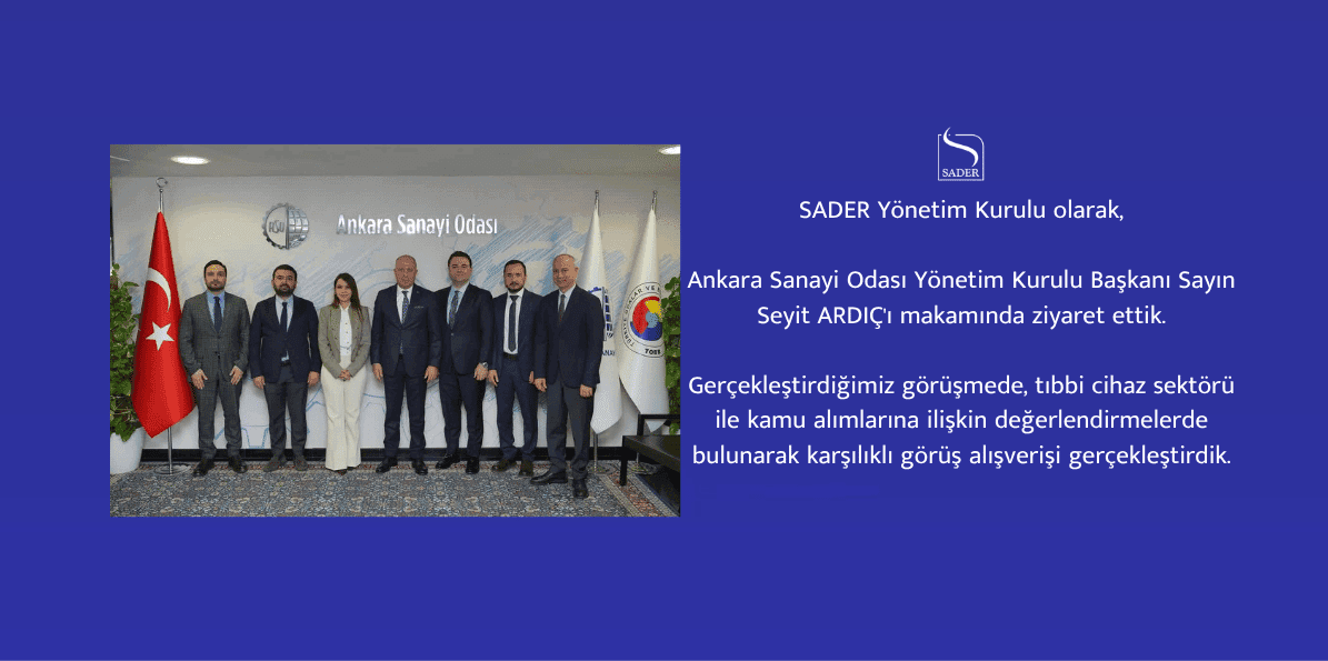 Ankara Sanayi Odası Yönetim Kurulu Başkanı Sayın Seyit ARDIÇ'ı makamında ziyaret ettik.