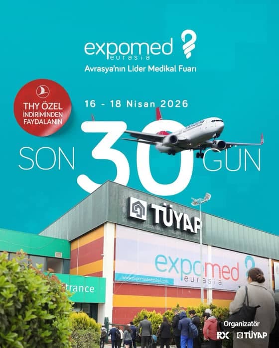 ✈️ Expomed Eurasia için geri sayım başladı!
Türk Hava Yolları’nın Expomed Eurasia 2026 fuarına özel indirimli uçuş f…